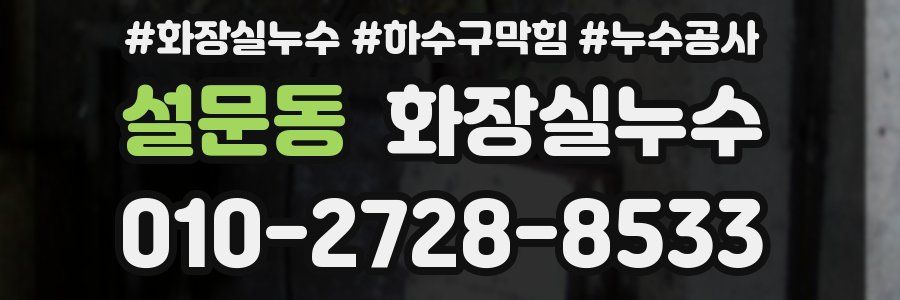 설문동 누수탐지