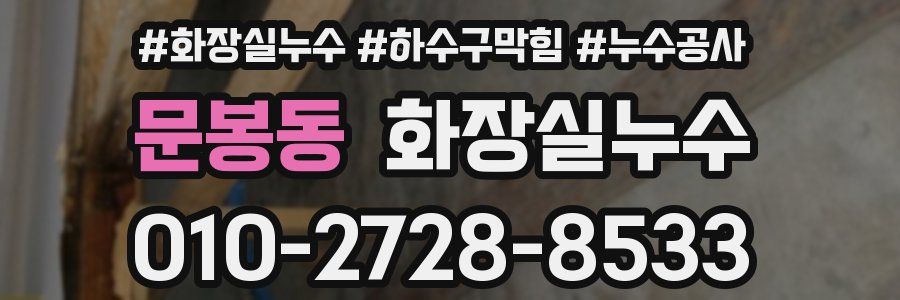 문봉동 누수탐지