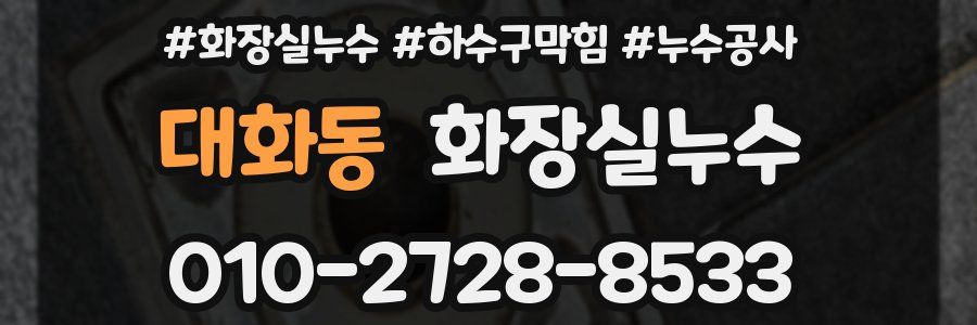 대화동 누수탐지