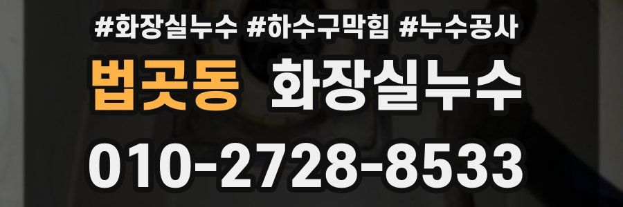 법곳동 누수탐지