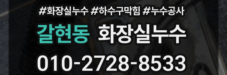 갈현동 누수탐지