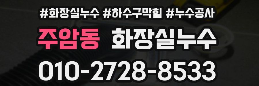 주암동 누수탐지
