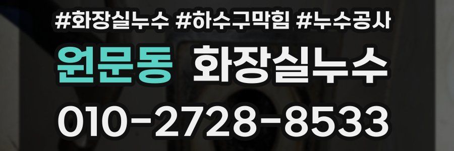 원문동 누수탐지