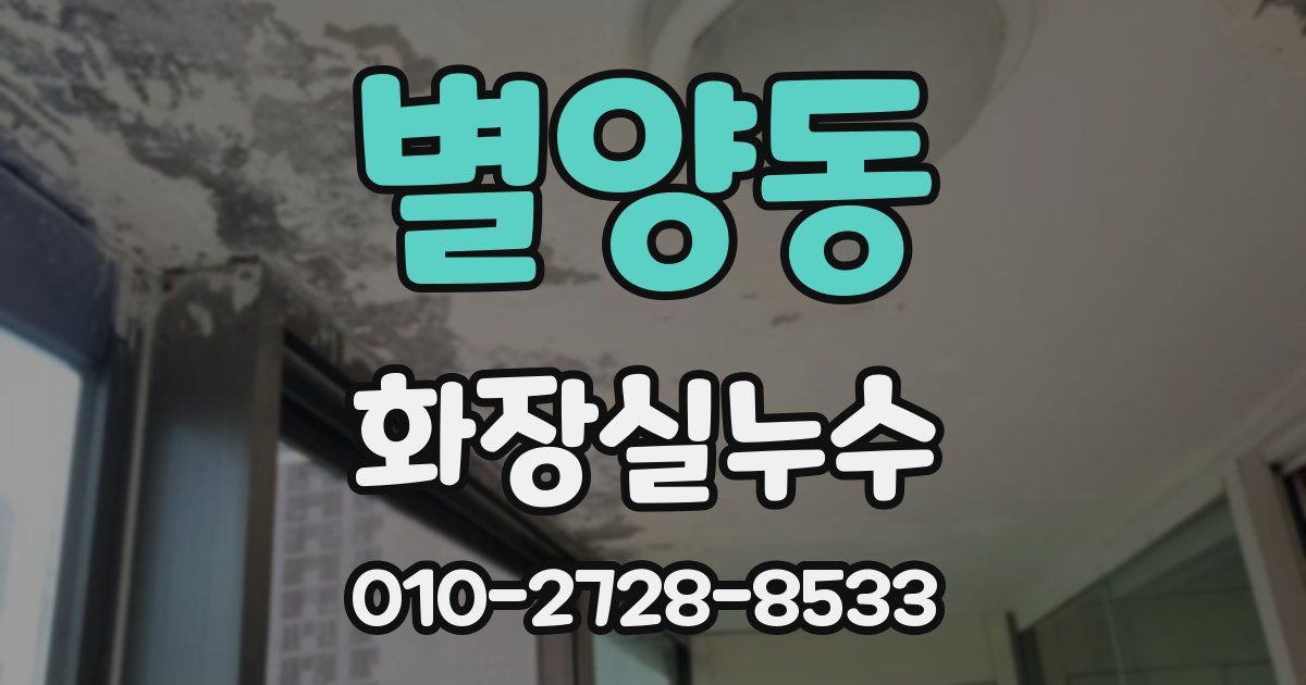 별양동 누수업체