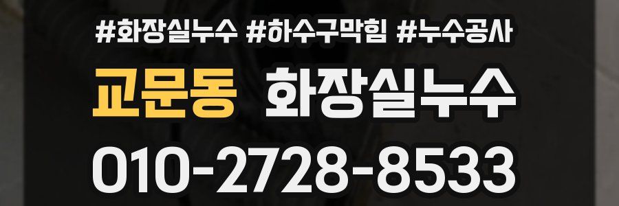 교문동 누수탐지