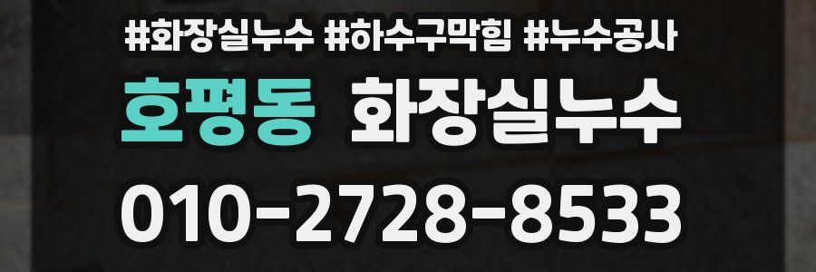 호평동 누수탐지