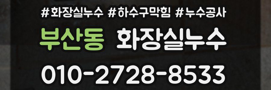 부산동 누수탐지