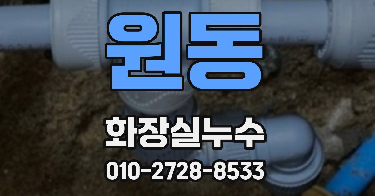 원동 누수업체