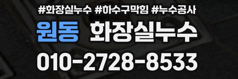 원동 누수탐지