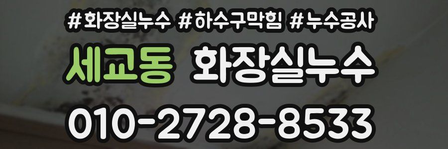 세교동 누수탐지