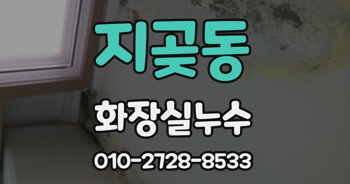지곶동 누수업체