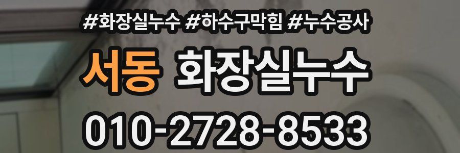 서동 누수탐지