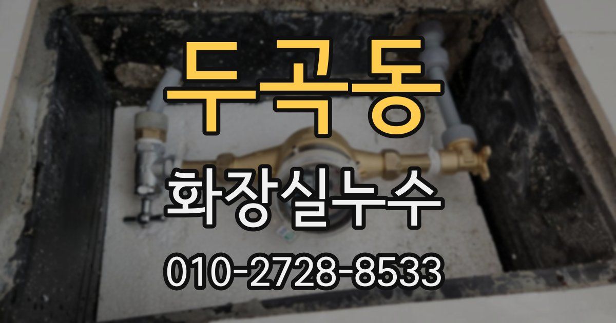 두곡동 누수업체