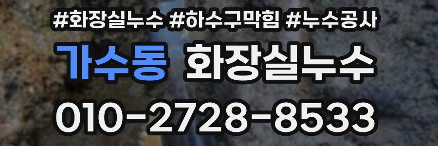 가수동 누수탐지