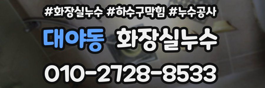 대야동 누수탐지