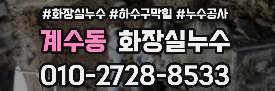 계수동 누수탐지