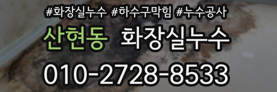 산현동 누수탐지