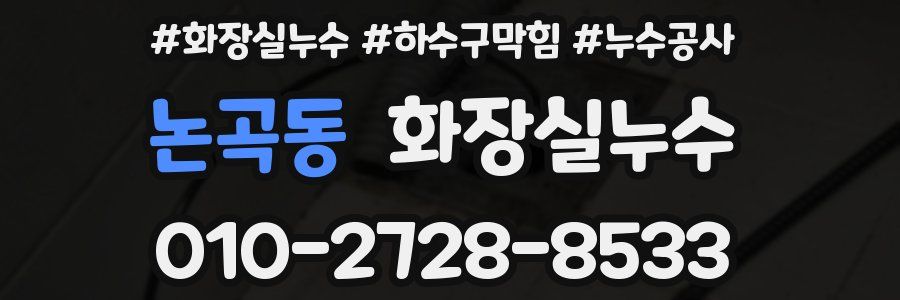 논곡동 누수탐지