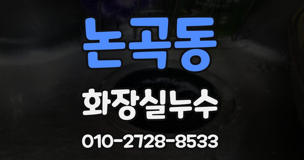 논곡동 누수업체