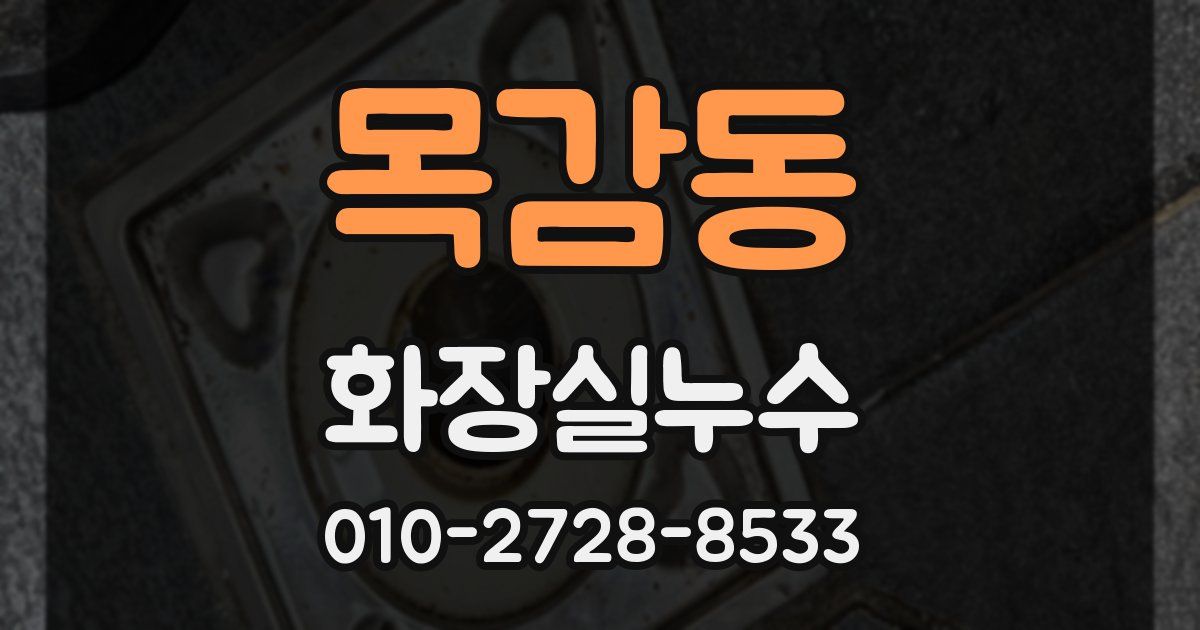 목감동 누수업체