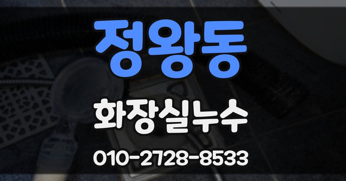 정왕동 누수업체