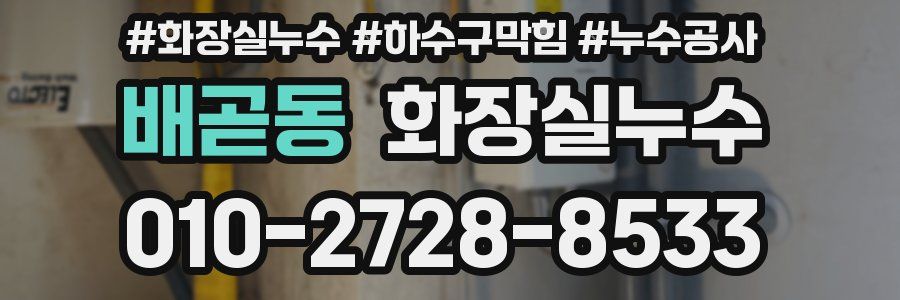 배곧동 누수탐지