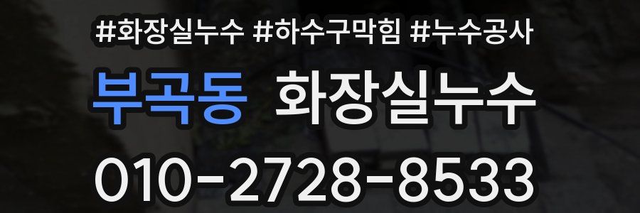 부곡동 누수탐지