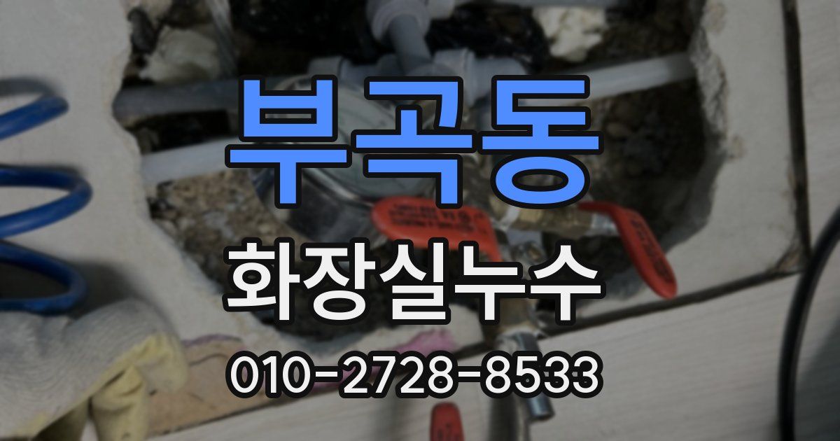 부곡동 누수업체