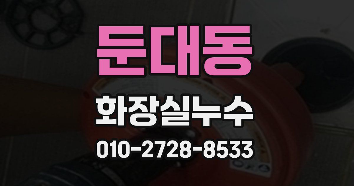 둔대동 누수업체
