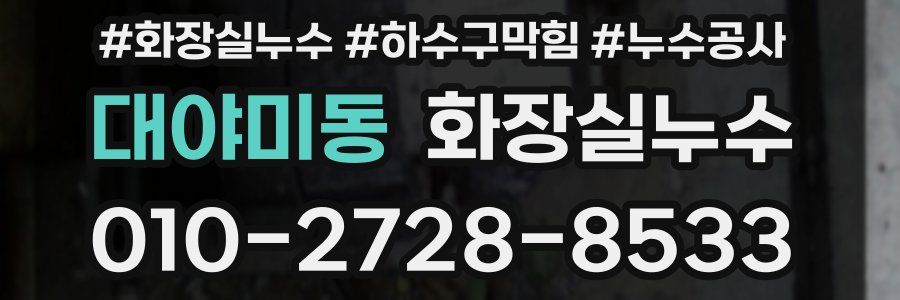 대야미동 누수탐지