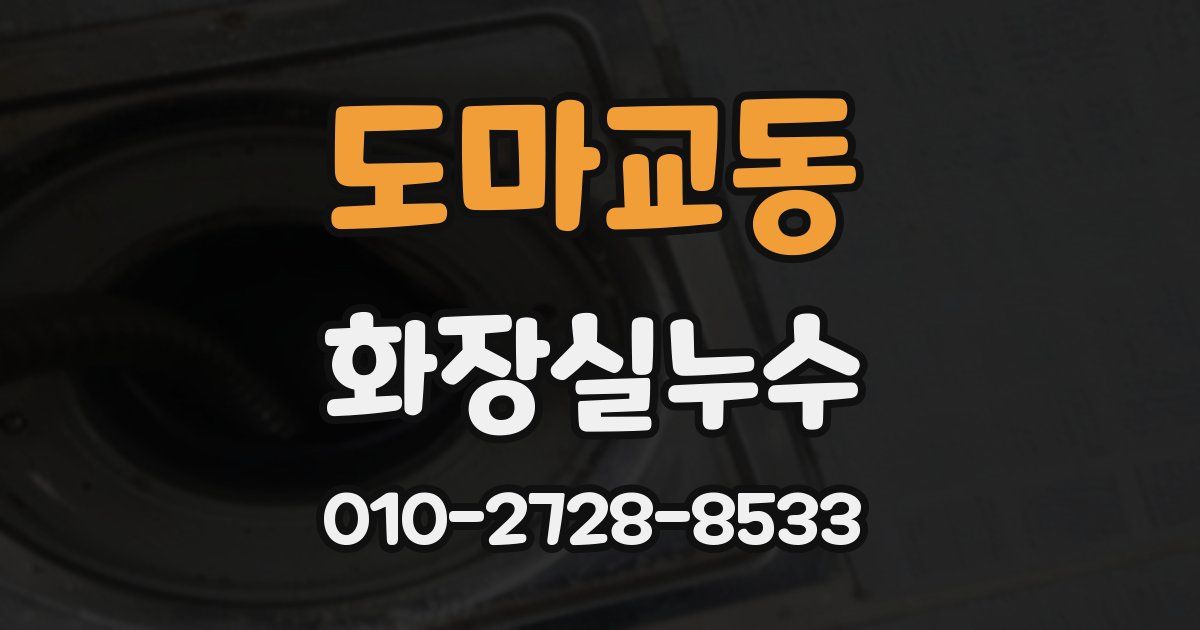 도마교동 누수업체