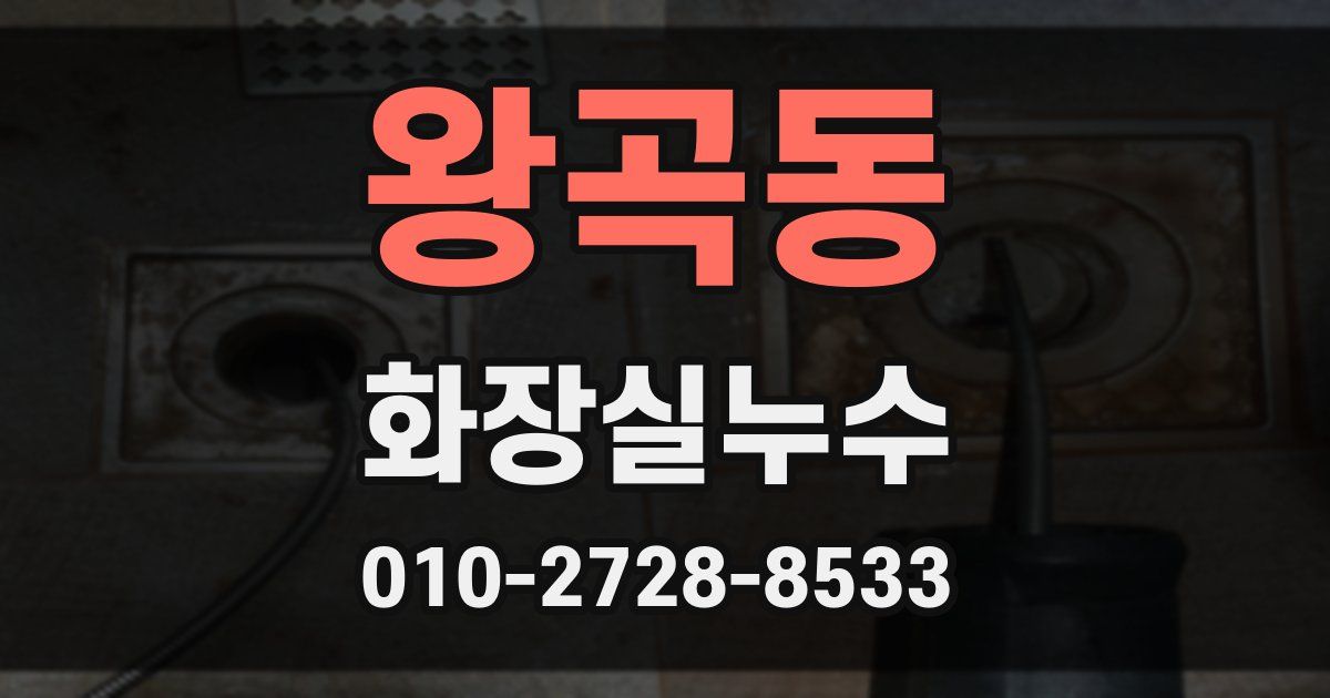 왕곡동 누수업체