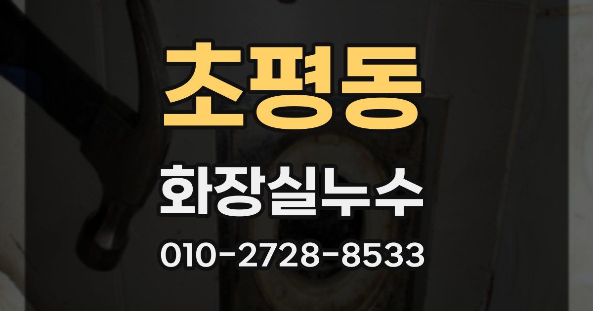 초평동 누수업체