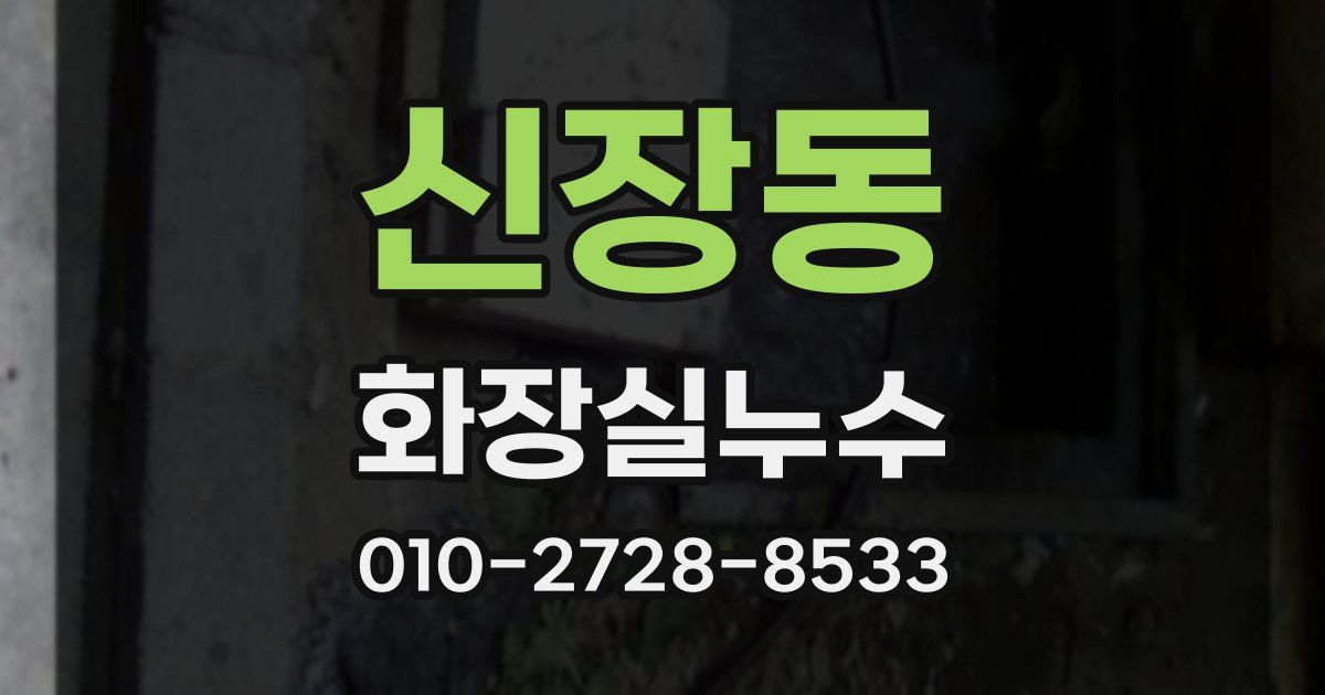 신장동 누수업체