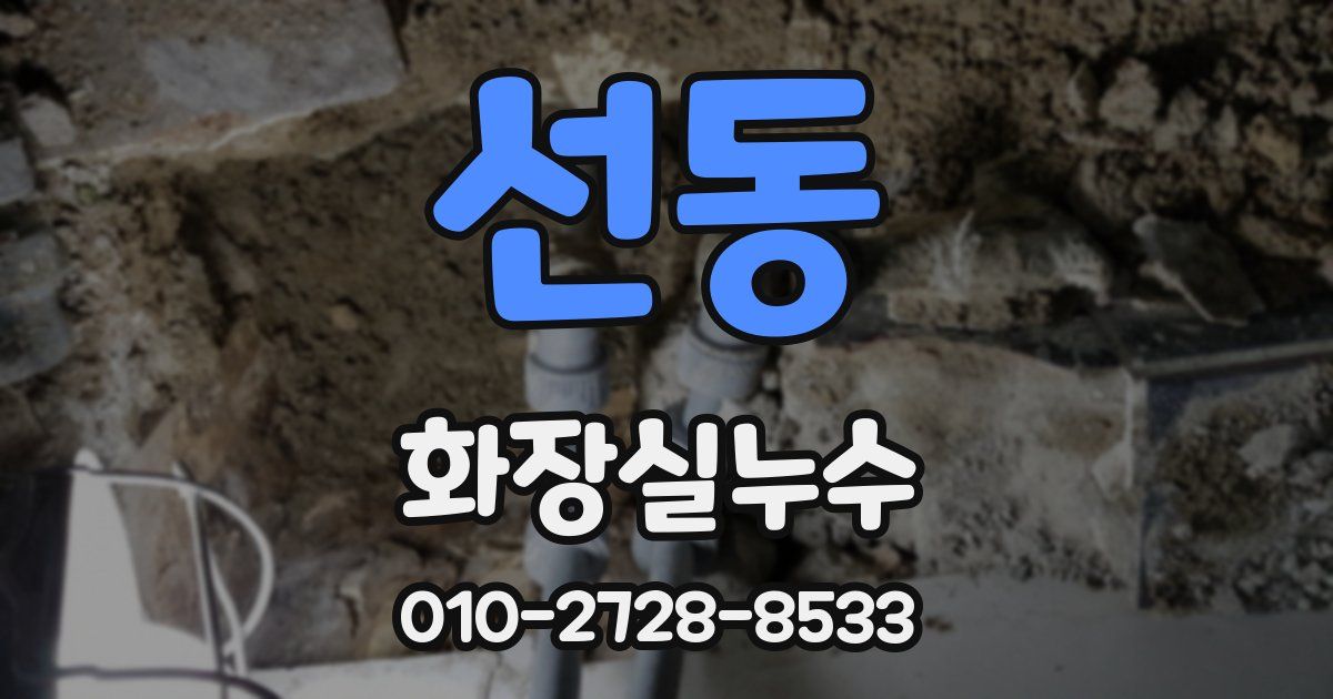 선동 누수업체