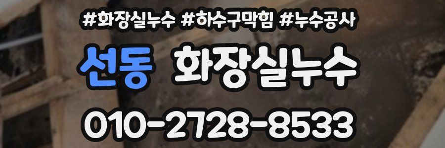 선동 누수탐지
