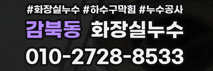 감북동 누수탐지