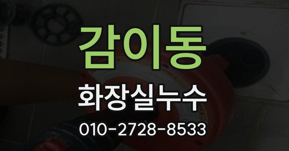 감이동 누수업체