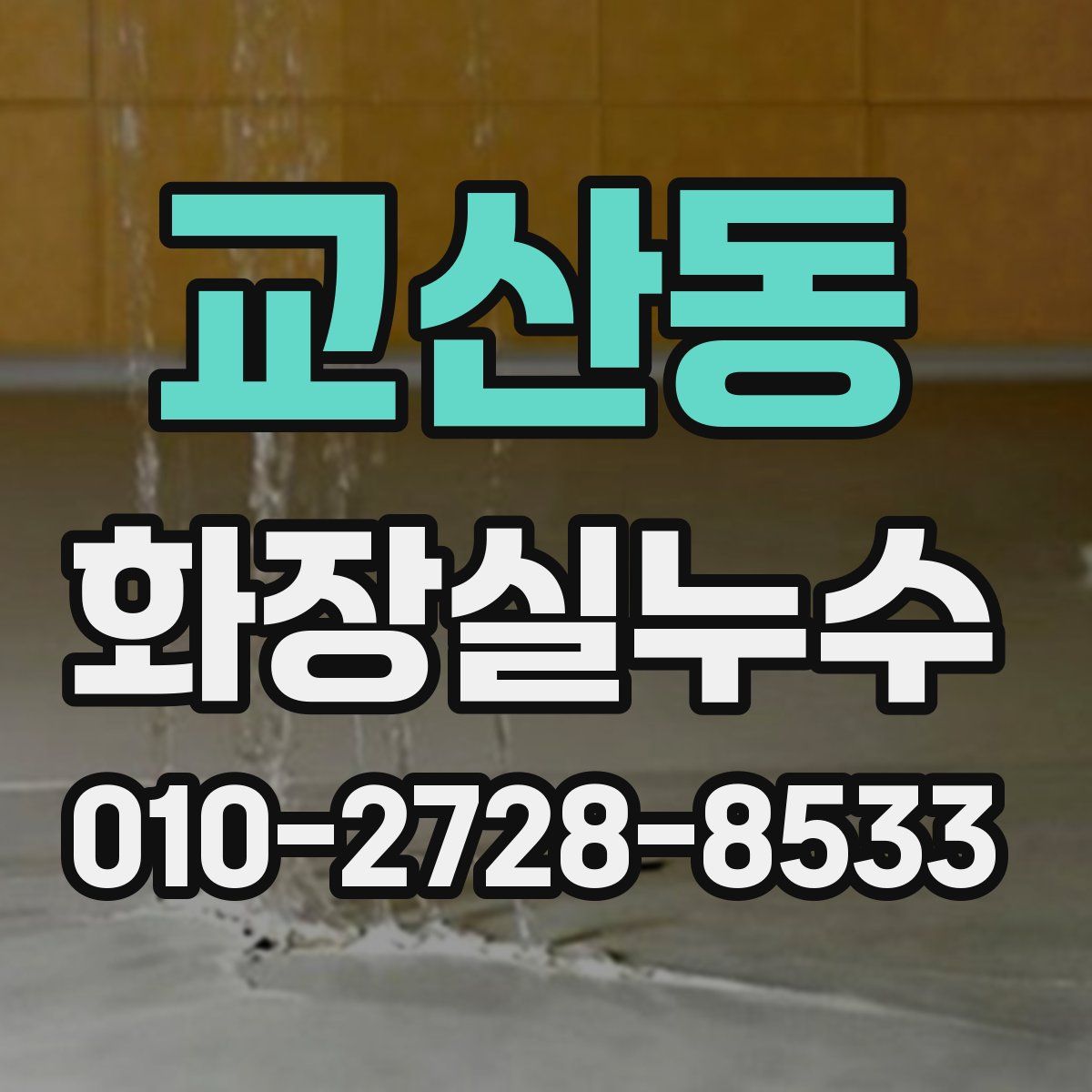 교산동 화장실누수탐지
