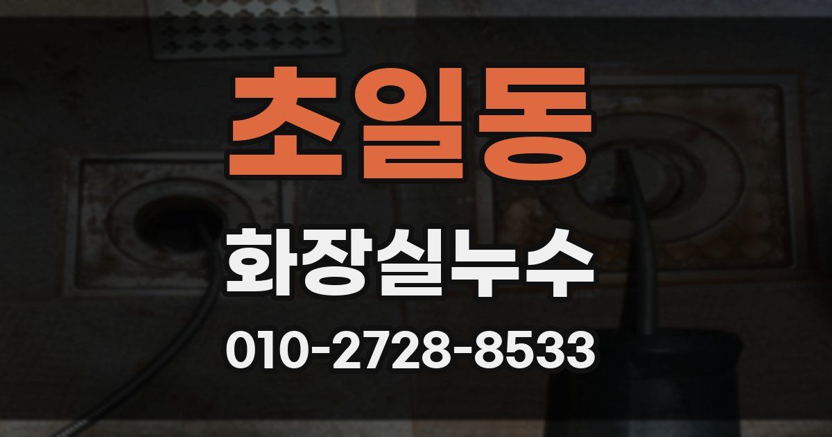 초일동 누수업체