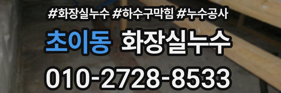 초이동 누수탐지