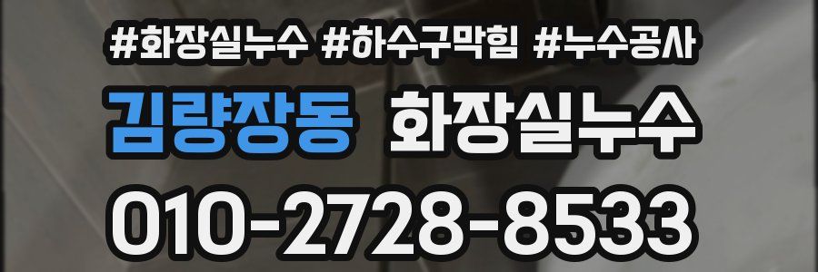 김량장동 누수탐지