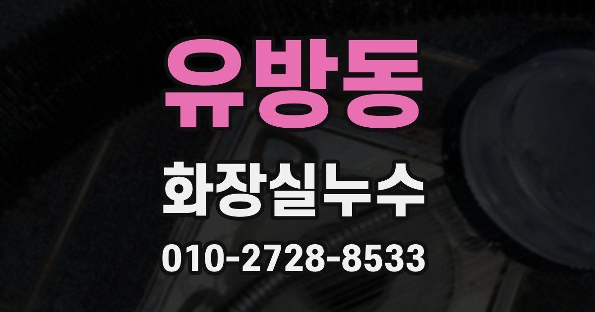 유방동 누수업체
