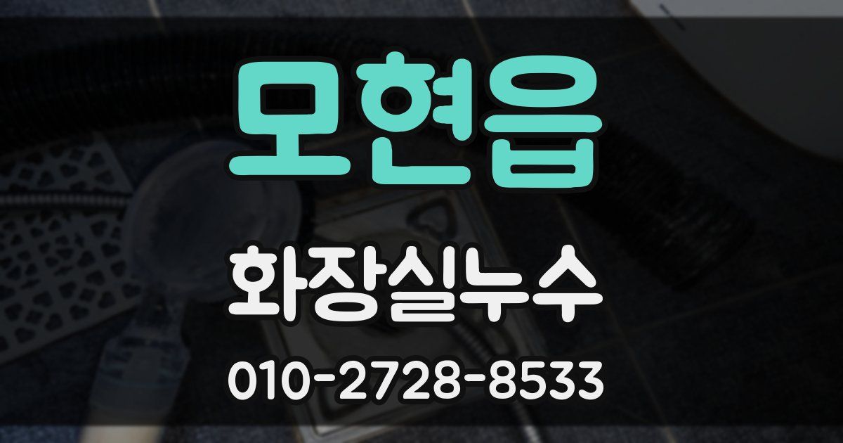 모현읍 누수업체