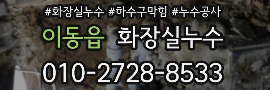 이동읍 누수탐지
