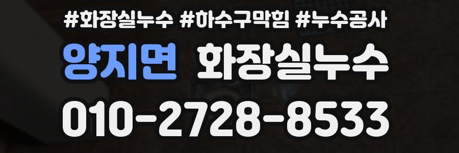 양지면 누수탐지