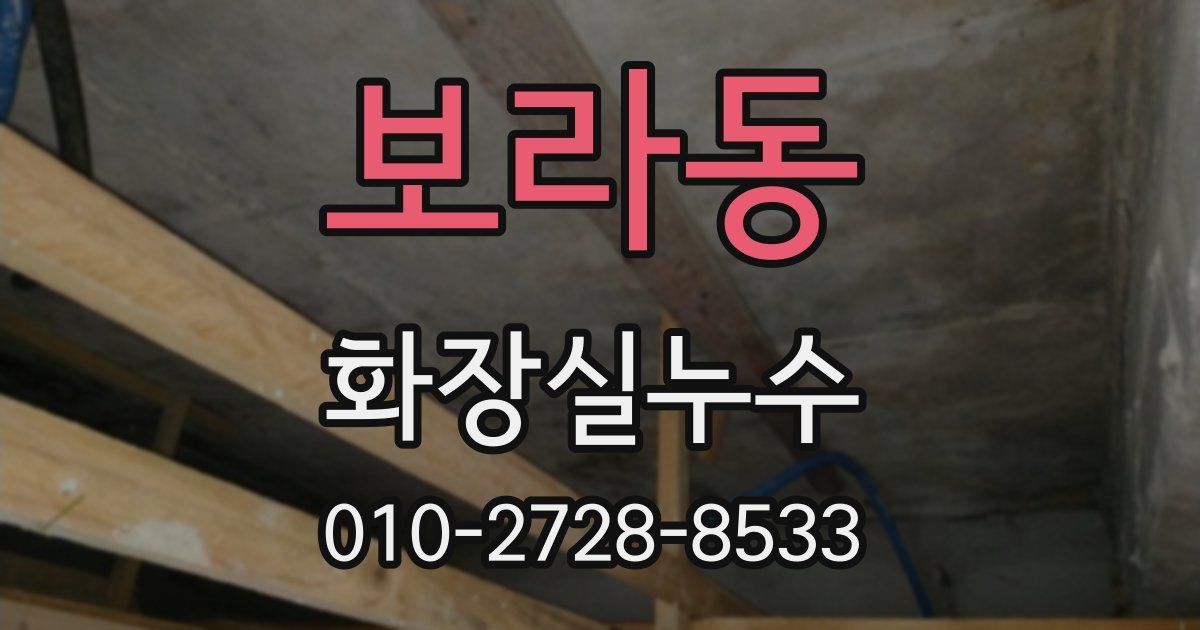 보라동 누수업체