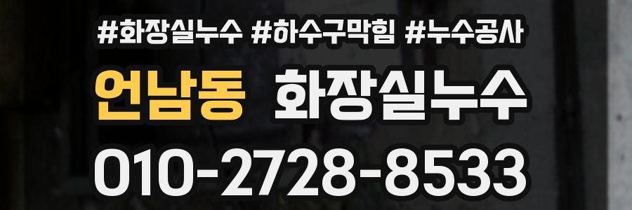 언남동 누수탐지