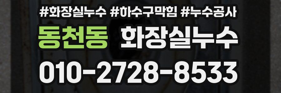 동천동 누수탐지