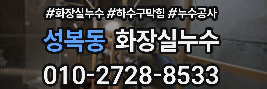 성복동 누수탐지